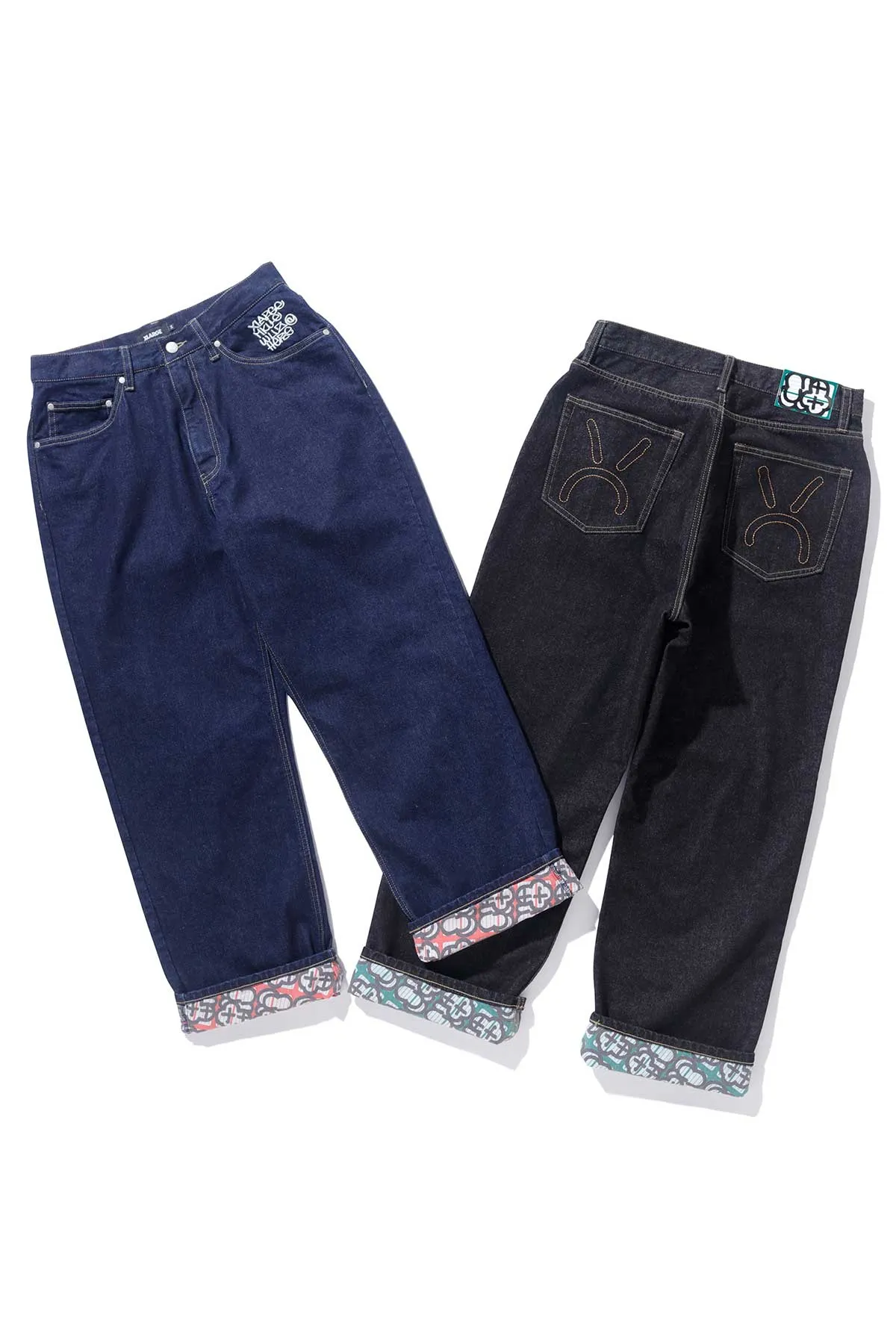 XLARGE × MQ DENIM PANTS - Black