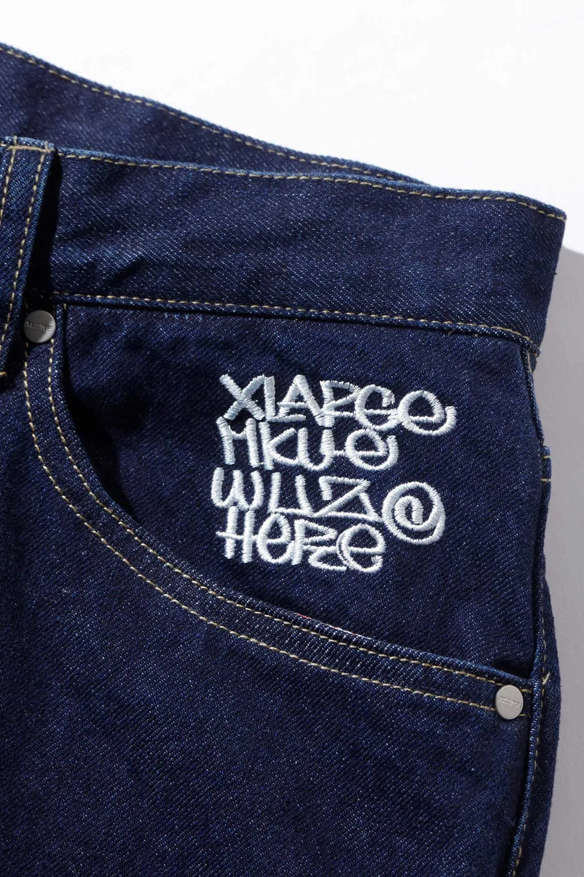 XLARGE × MQ DENIM PANTS - Indigo