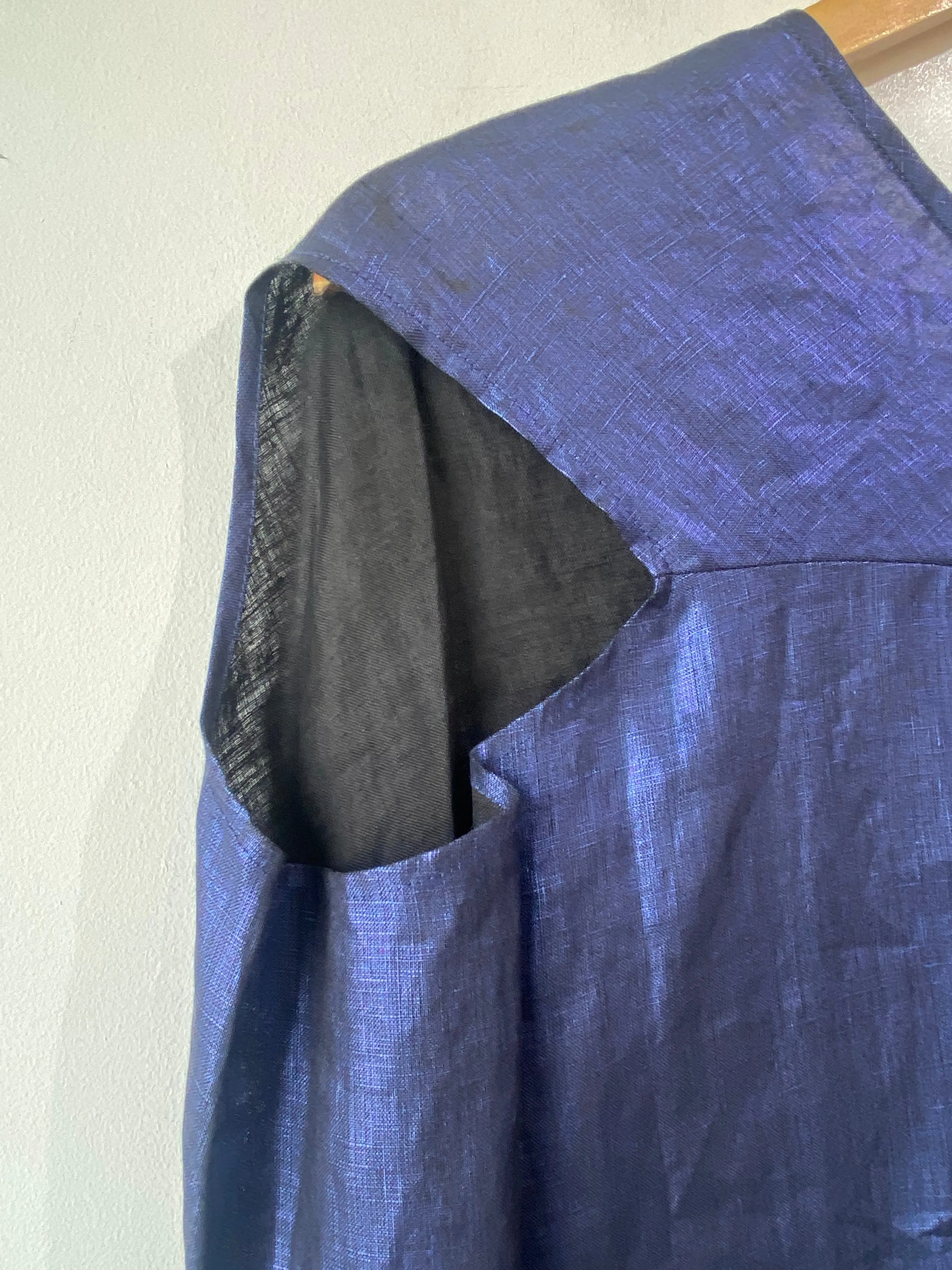 Zero    Maria Cornejo Blue Metallic Top