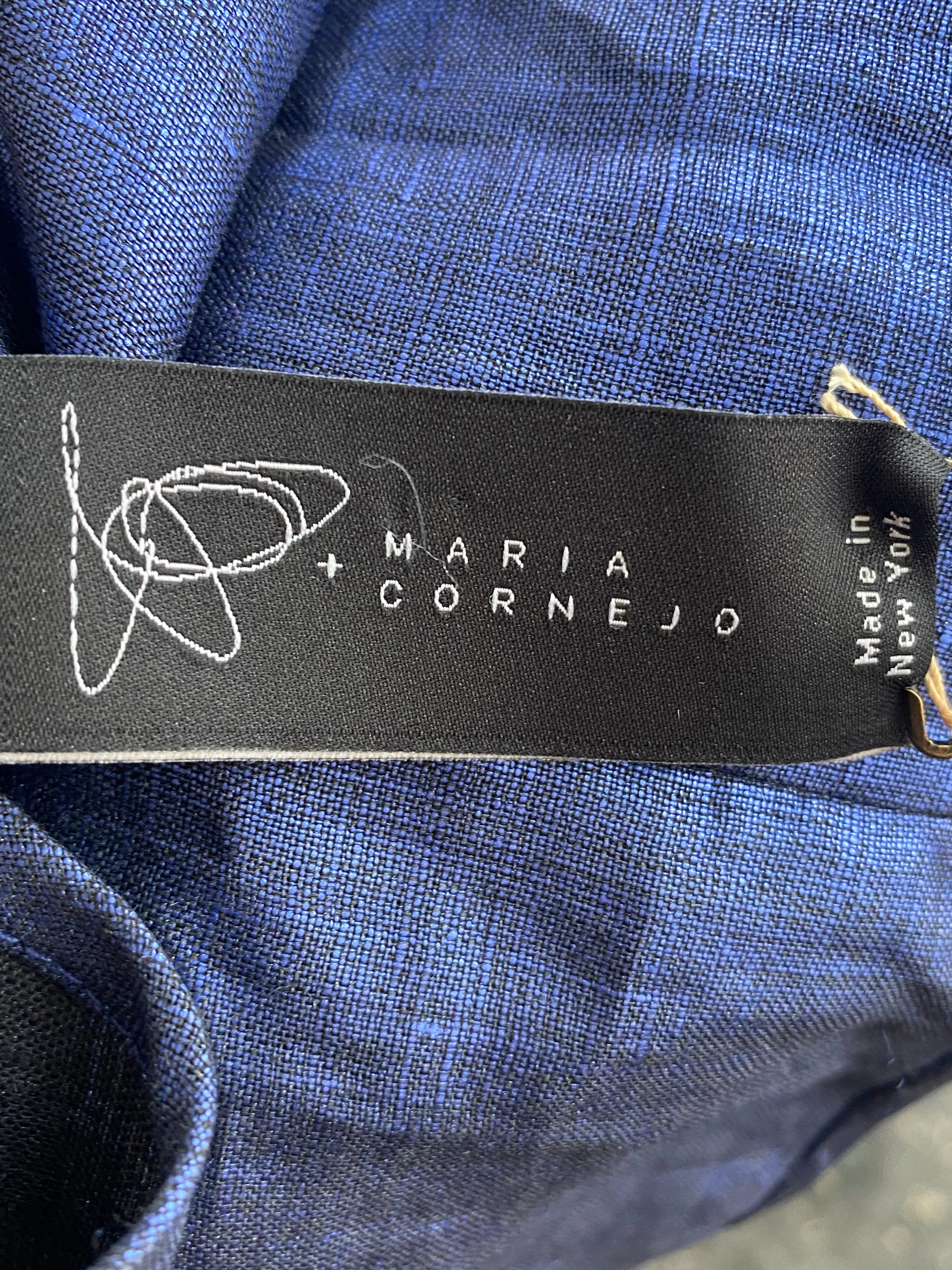 Zero    Maria Cornejo Blue Metallic Top